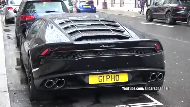 国外街边实拍豪华跑车难得一见