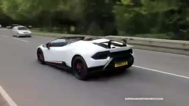 海外实拍超跑街头加速马力全开