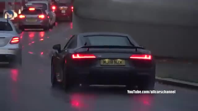 各种超跑外国实拍展示尾翼线