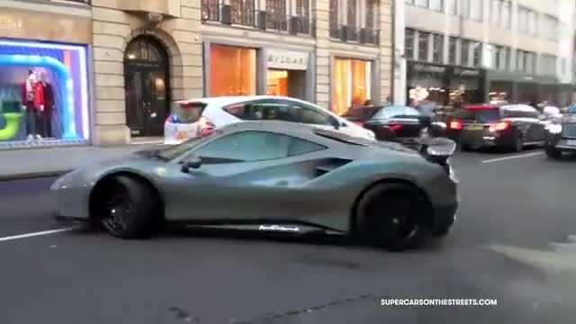 各大品牌跑车实拍街头游行颇有