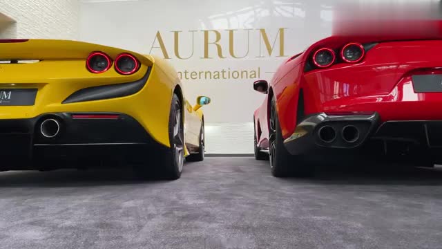 法拉利812superfast与法拉利ferrarif8spider声浪对比