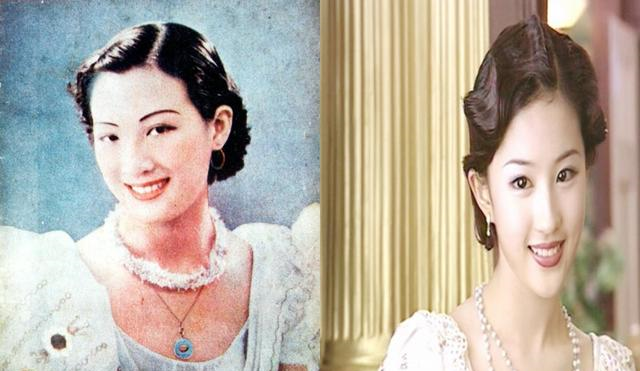 80年前的女明星撞脸刘亦菲老上海的美妆博主比现在时髦多了