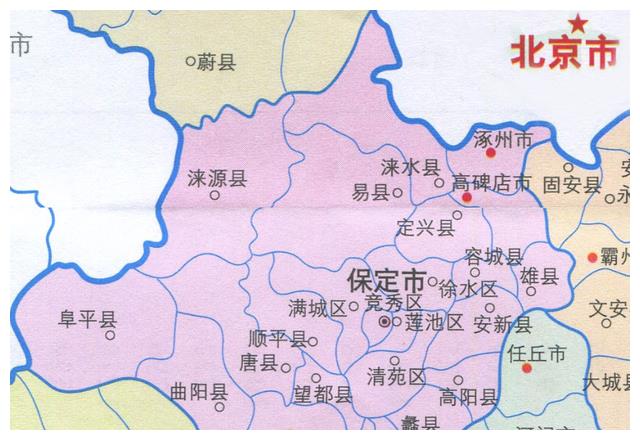 保定各区县人口一览涿州市66万涞水县31万