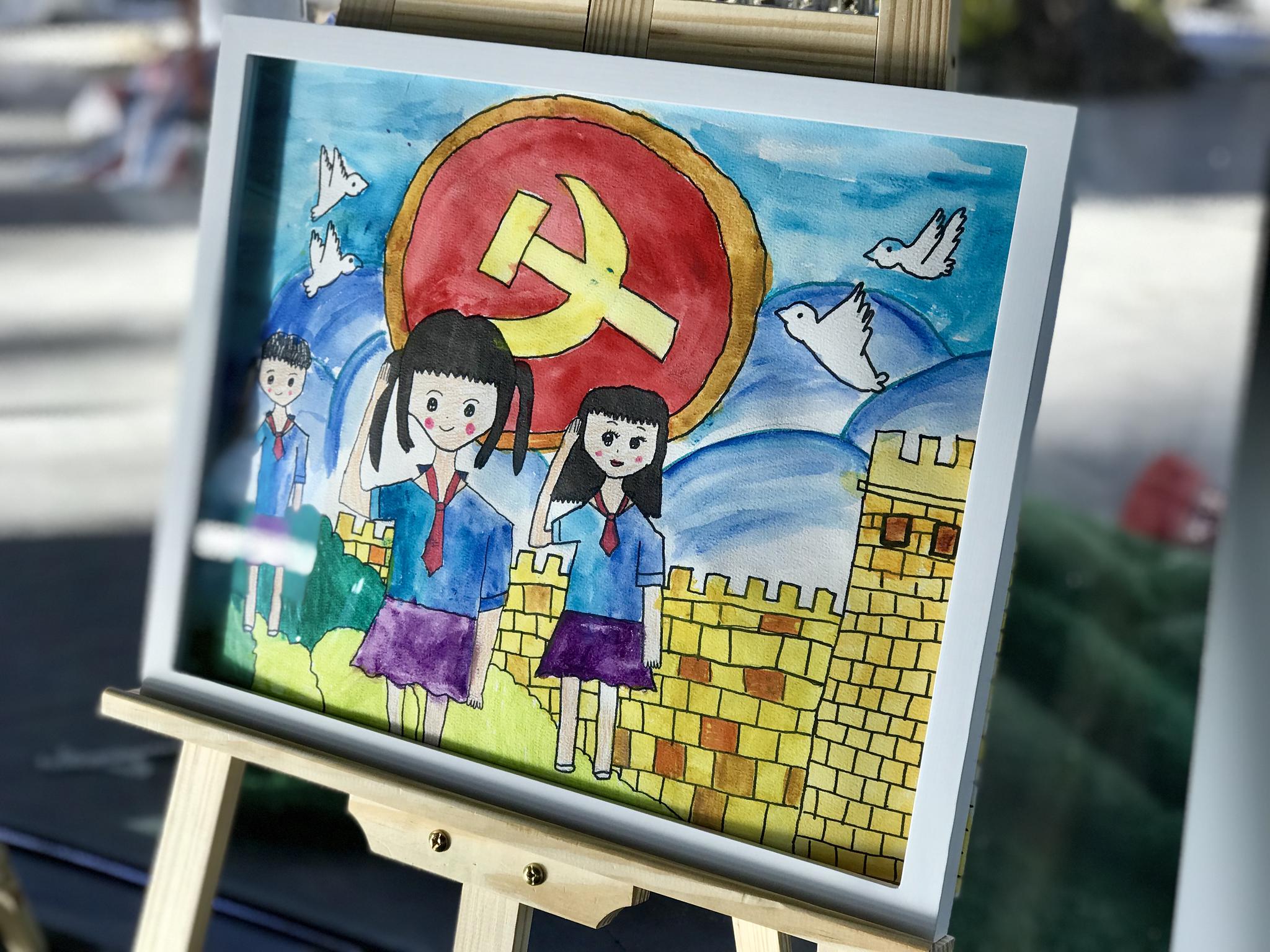 童心向党绘画100周年,童心向党100周年绘画 "童心向党 快乐成长"星乐度亲子主题绘画活动圆满落幕