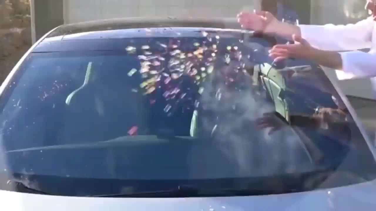 特斯拉的自动雨刷有多神奇？拿些食物做个测试你就知道了