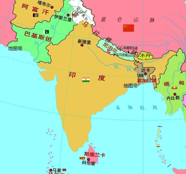 时事看点>正文> 它就是印度半岛,也称南亚次大陆,它是喜马拉雅山脉以