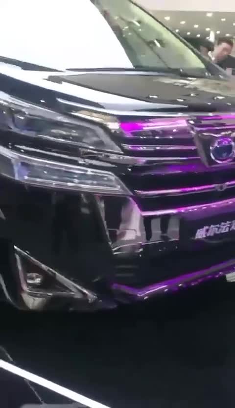 羊城车展的威尔法