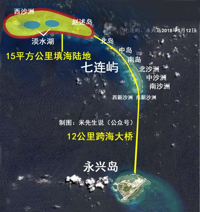 西沙区永兴岛和七连屿12公里跨海大桥未来的南海大都市