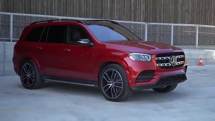 高清实拍2021款奔驰GLS580，拿到钥匙翻开底盘升降，霸道开始了