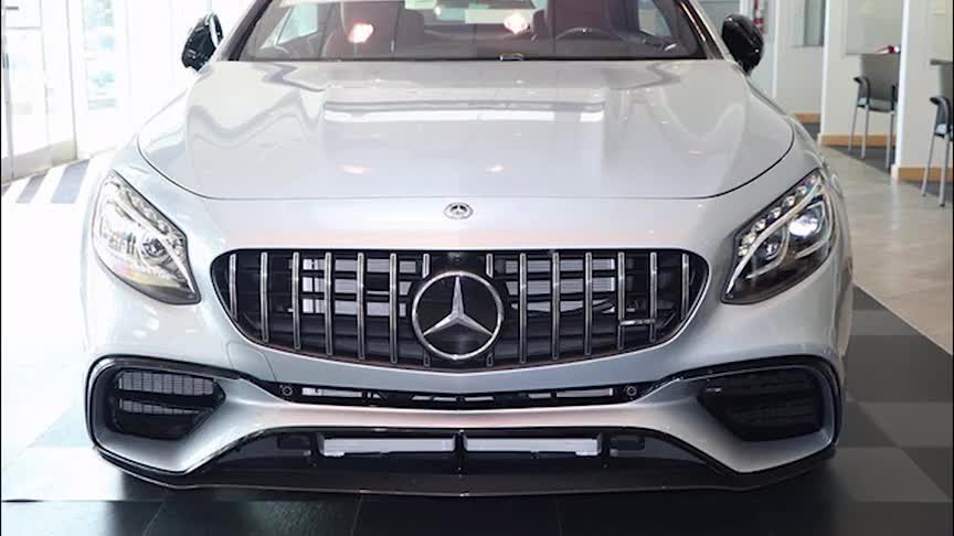 奔驰AMGS63轿跑到店实拍！搭4.0T，配哑光黑轮圈破百3.5秒