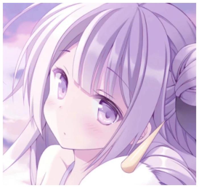 紫色系女生头像