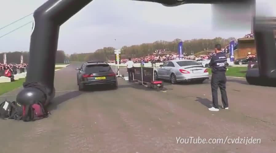 奔驰CLS63单挑奥迪RS6老子会怕一个旅行车笑话