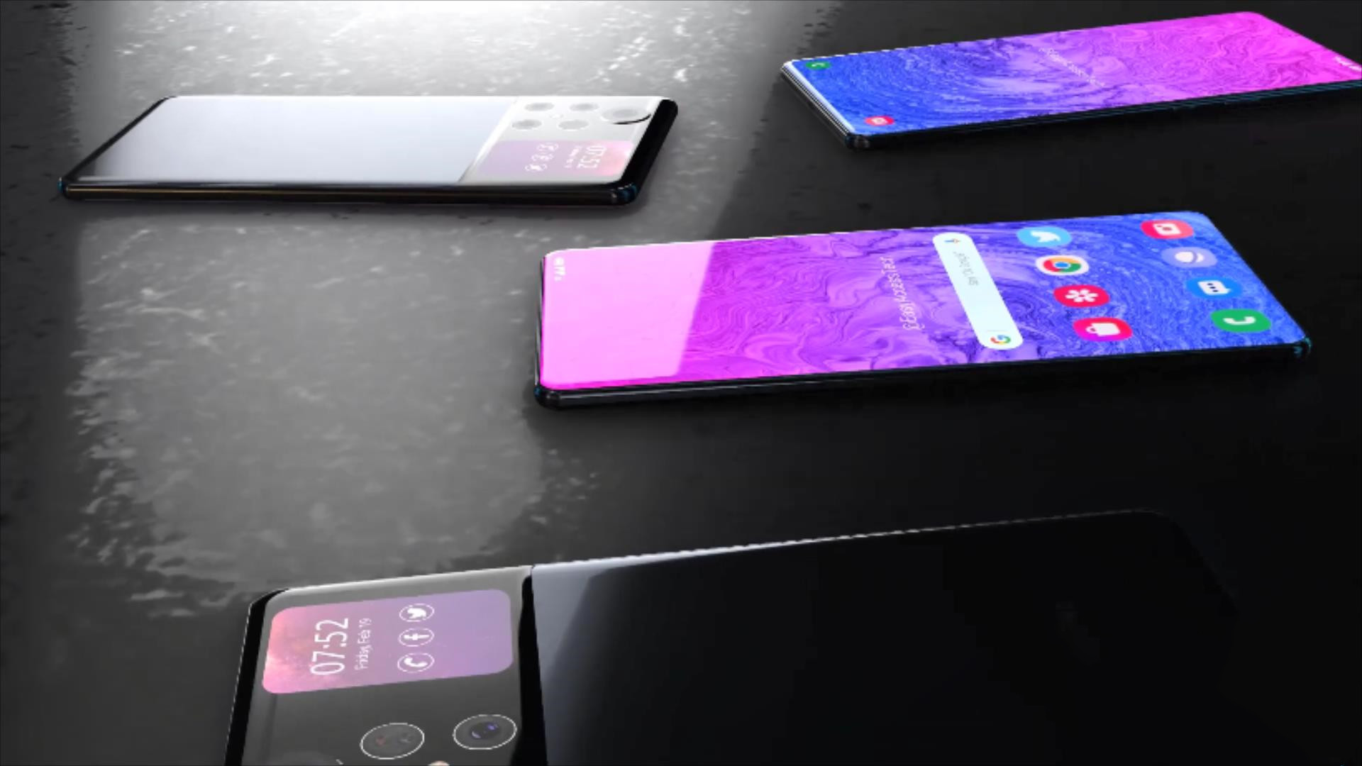 华为mate50pro渲染图1亿5摄正反双屏屏下相机超越iphone13