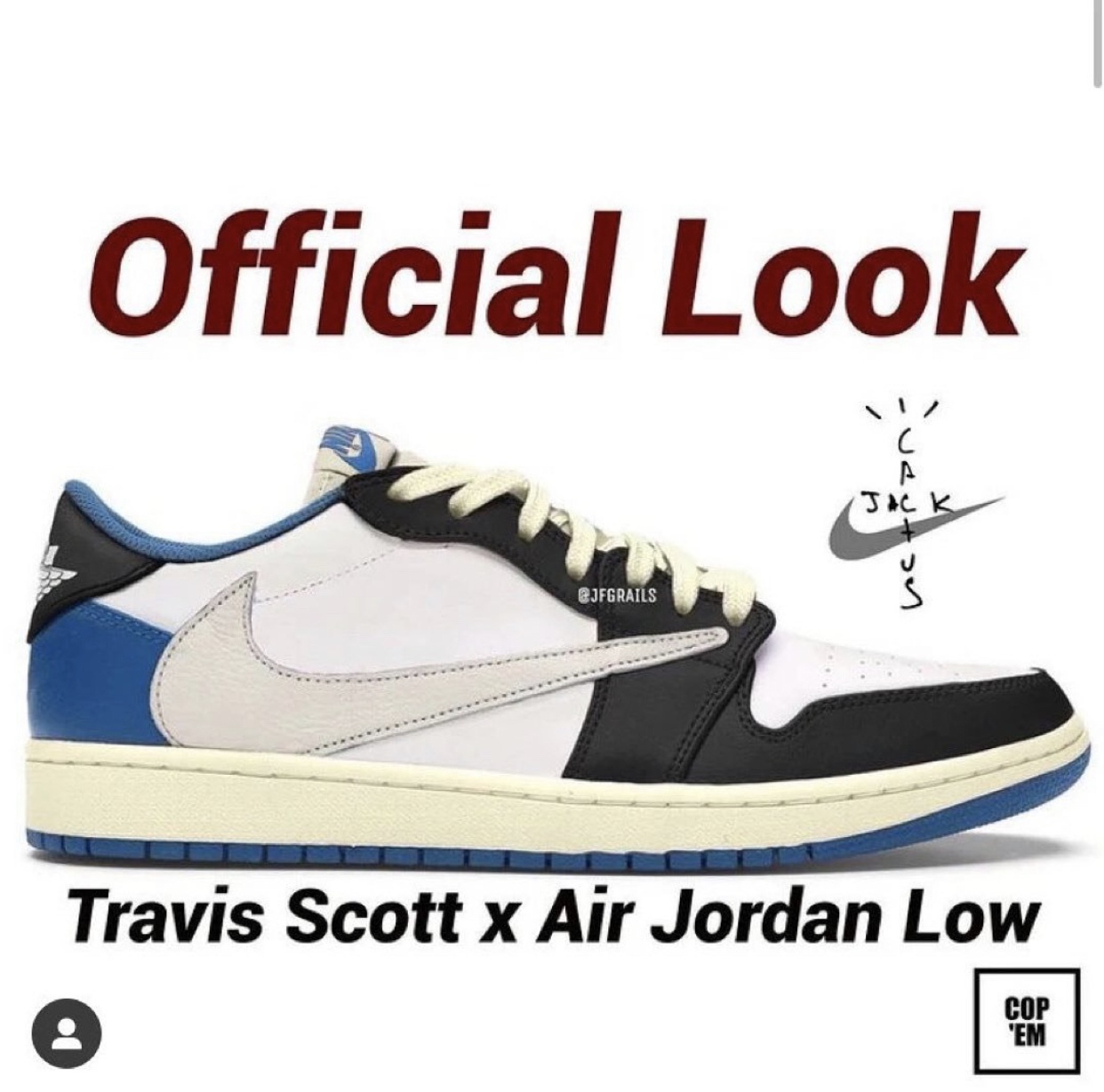 限定!Travis Scott × Nike Air Jordan 1 靴 スニーカー 靴 スニーカー ...