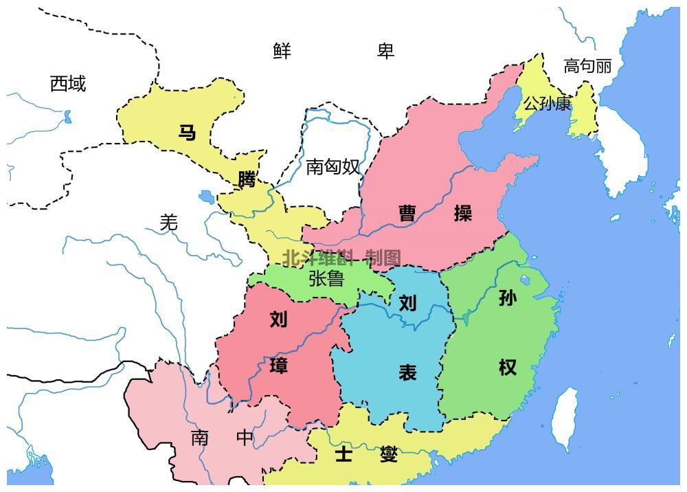 从地图看三国的演变从东汉末年的割据到西晋的短暂统一