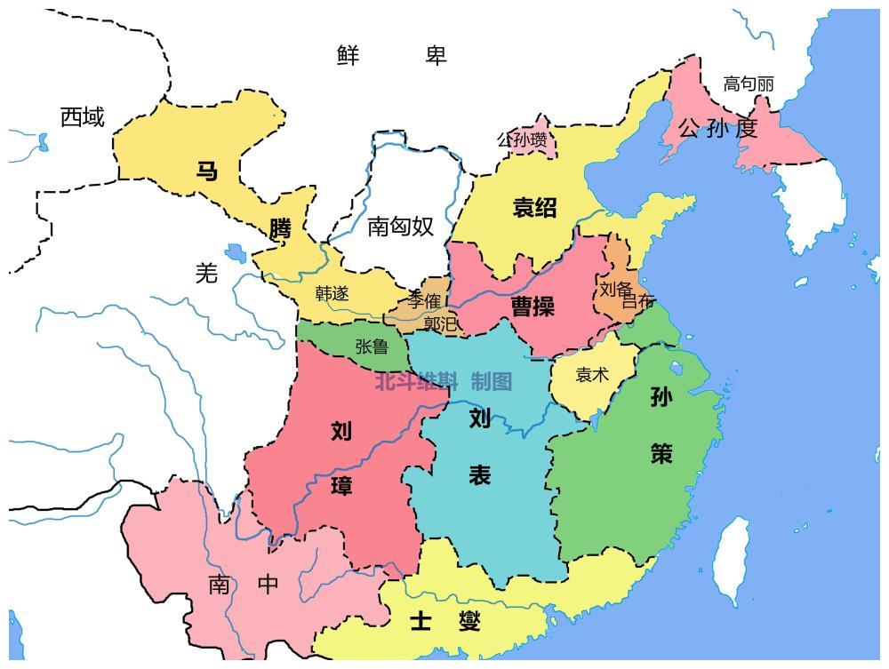 从地图看三国的演变:从东汉末年的割据到西晋的短暂统一
