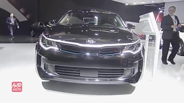 车展实拍2019款起亚Optima PHEV，这车你喜欢吗？