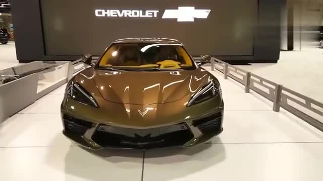 实拍2020款雪佛兰科尔维特，这颜值