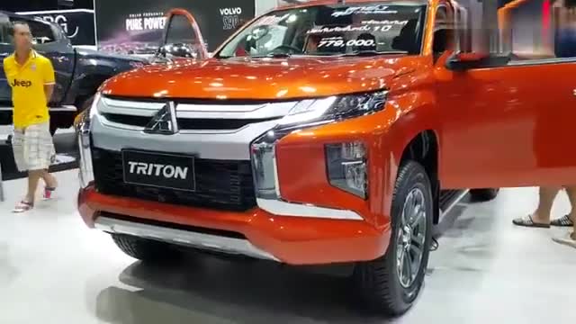 车展实拍三菱皮卡，颜值出众，对标五十铃D-MAX！