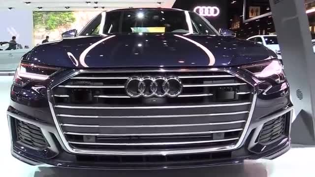 车展实拍全新奥迪A6细节，外观大气内饰更是豪华