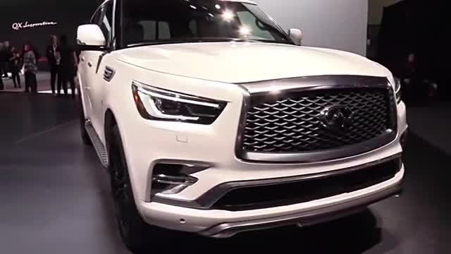 全新英菲尼迪QX80豪华SUV亮相海外车展，内部空间超大