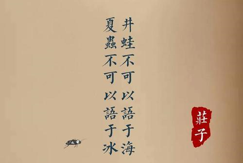 如何理解井蛙不可语海夏虫不可语冰这句话的含义
