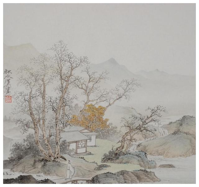 袁泽兵国画山水欣赏