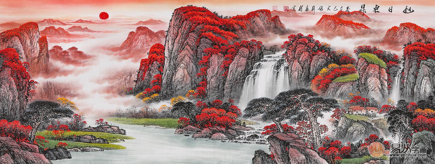 朋友公司开业送什么好 首选国画山水画