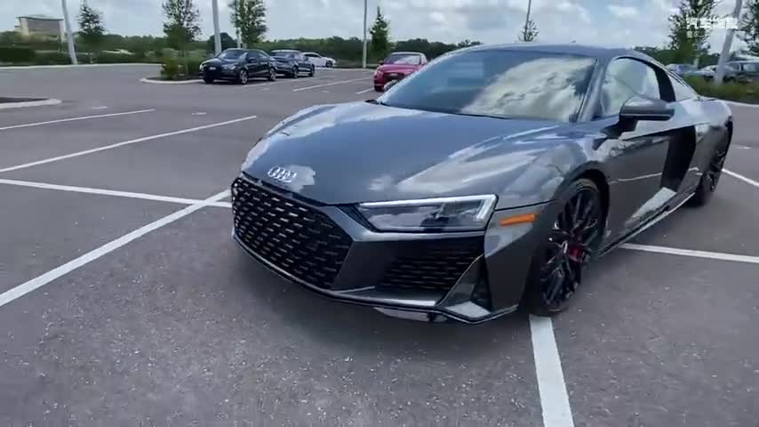 实拍奥迪R8外观及内饰展示