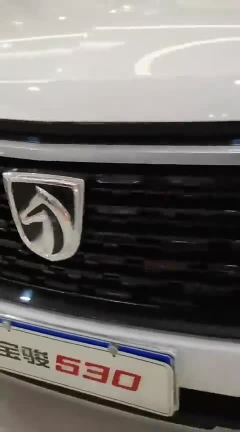 宝骏530新车的前脸采用了双横幅镀