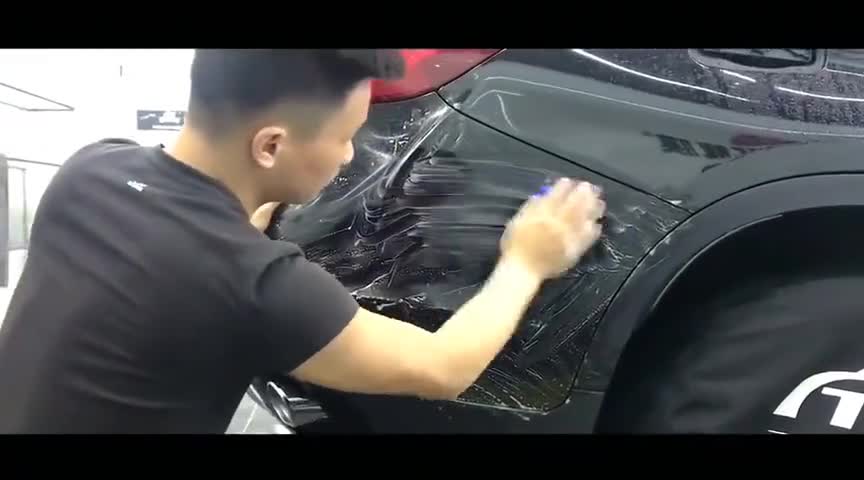 宝马X6隐形车衣走一波!贴隐形车衣