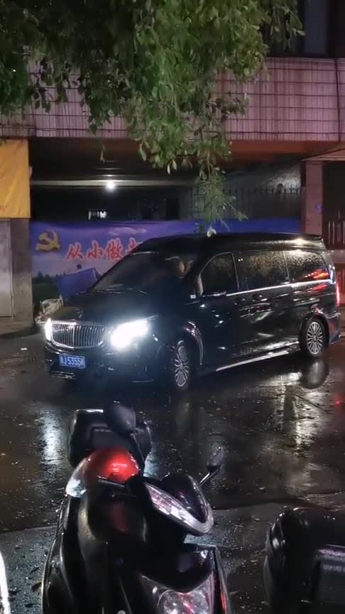 非常罕见的金冠奔驰，迈巴赫改装更加豪华，豪过埃尔法MPV