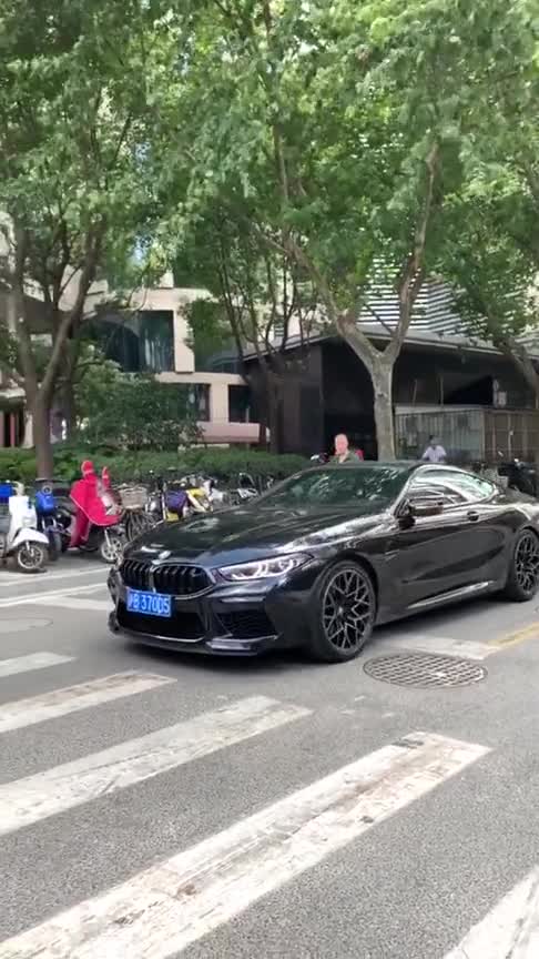 宝马8系双门轿跑，4.4TV8发动机，法拉利也怕它！