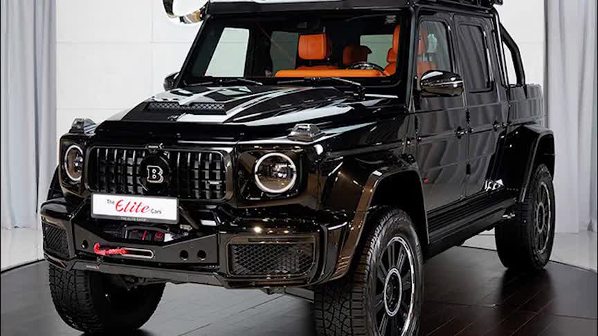 奔驰改装版大G实拍曝光！搭4.0T双涡轮增压引擎还有金色内饰