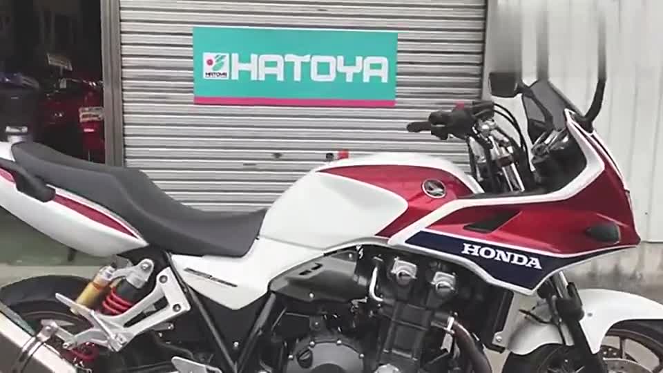 高清实拍本田CB1300，做工扎实，声浪纯正