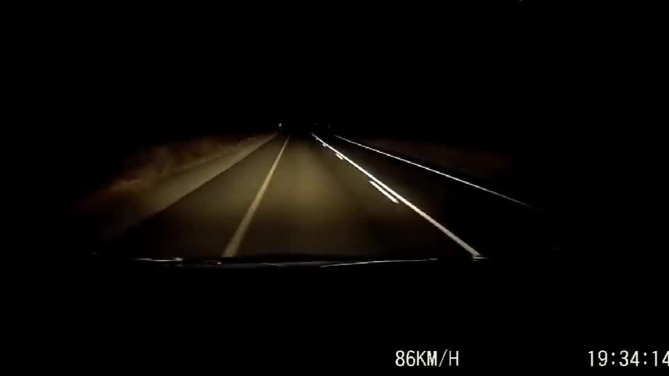 行车记录仪实拍：近光和远光的差别