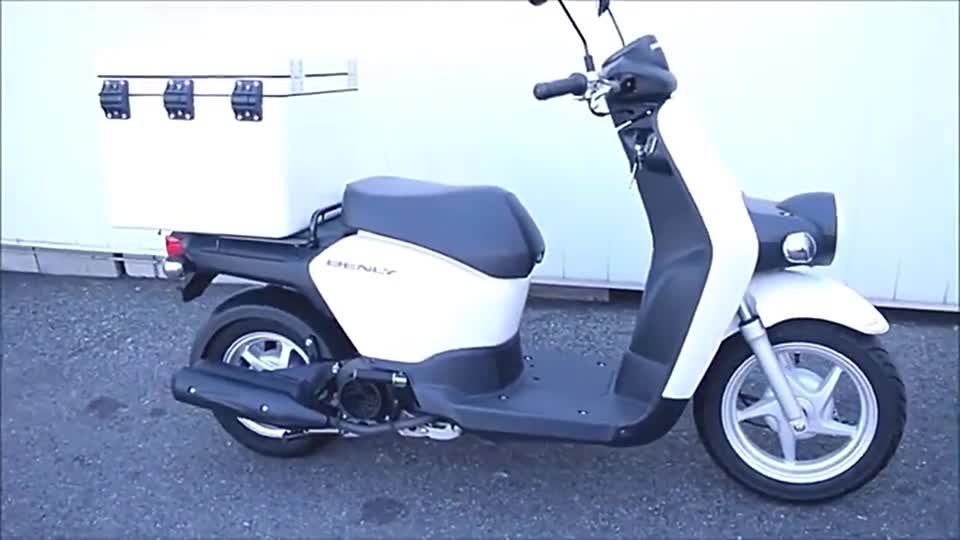 实拍本田外卖专用踏板车，外卖小哥不要太羡慕