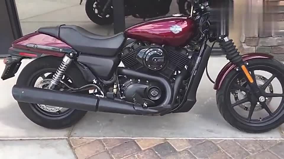 实拍哈雷XG500，这应该是哈雷排量最小的摩托车了