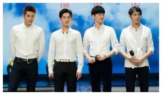 说自己身高180cm以上的男星们,意外同框后,究竟是谁谎报?