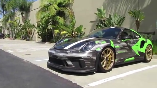 吴亦凡保时捷gt3rs,吴亦凡保时捷gt2rs 个性化涂装设计!保时捷911gt3rs