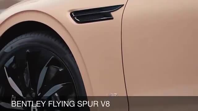 宾利品牌新款flyingspurv8车型-camelcolor！