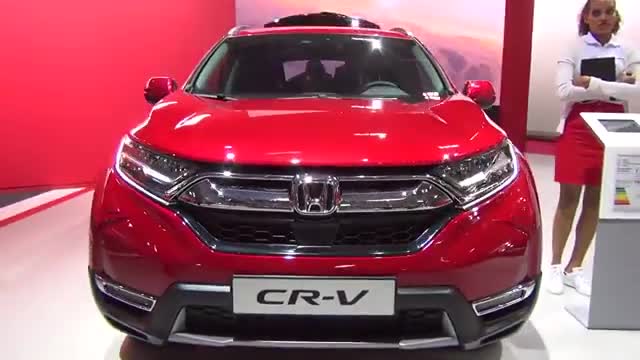 车展实拍新款本田CR-V，外形依旧肌肉感十足，内饰也有升级