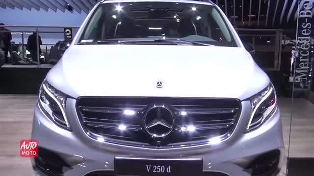 车展实拍2019款奔驰V250d，开这车去旅游应该很舒服