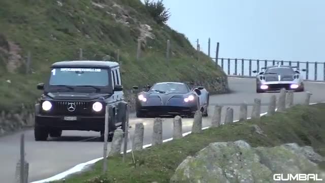 海外超跑实拍欣赏，这就是帕加尼超跑的实力！