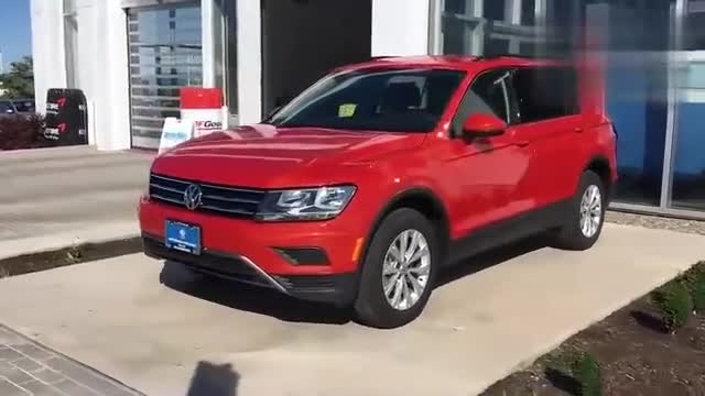 实拍辣椒红大众新途观，男女都为