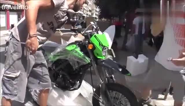 川崎小越野开箱实拍,排量150,感觉