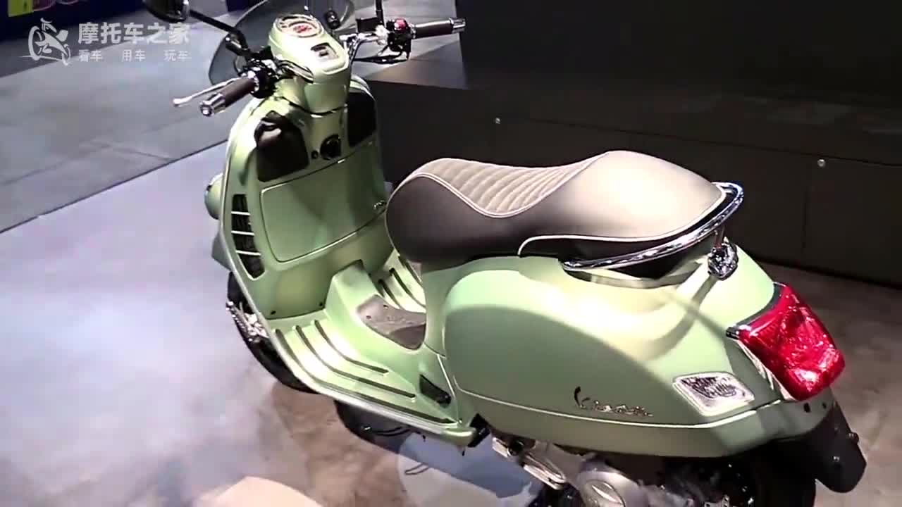 贵族踏板维斯帕车展实拍，造型动感另类给你不一样的体验！