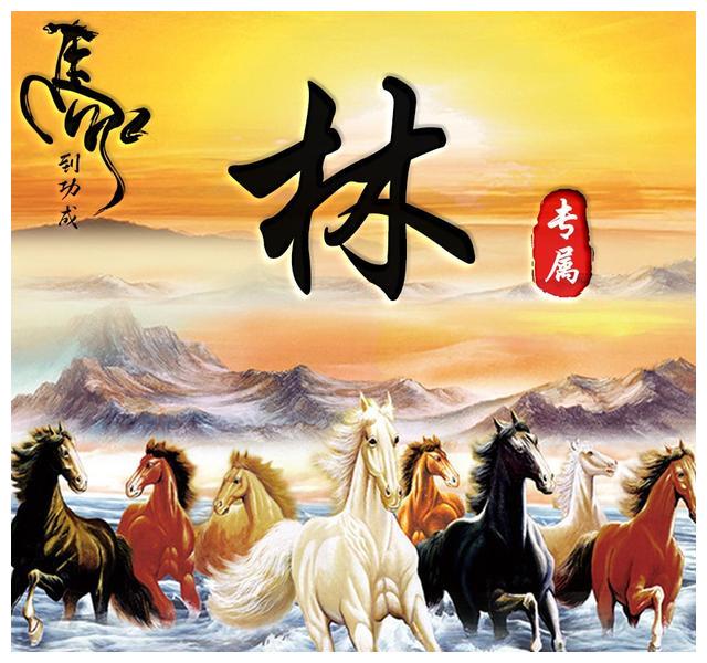 微信头像,姓氏头像,马到成功,八匹骏马,40多个姓氏有你的
