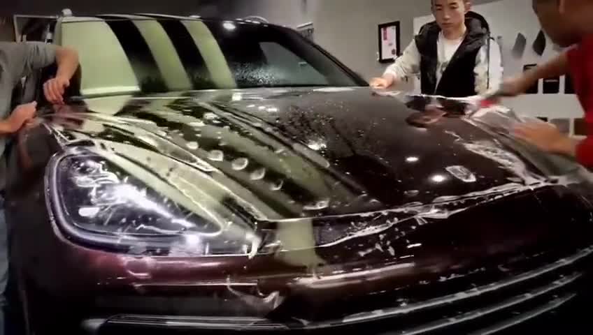 全新保时捷卡宴新车落地，全车覆