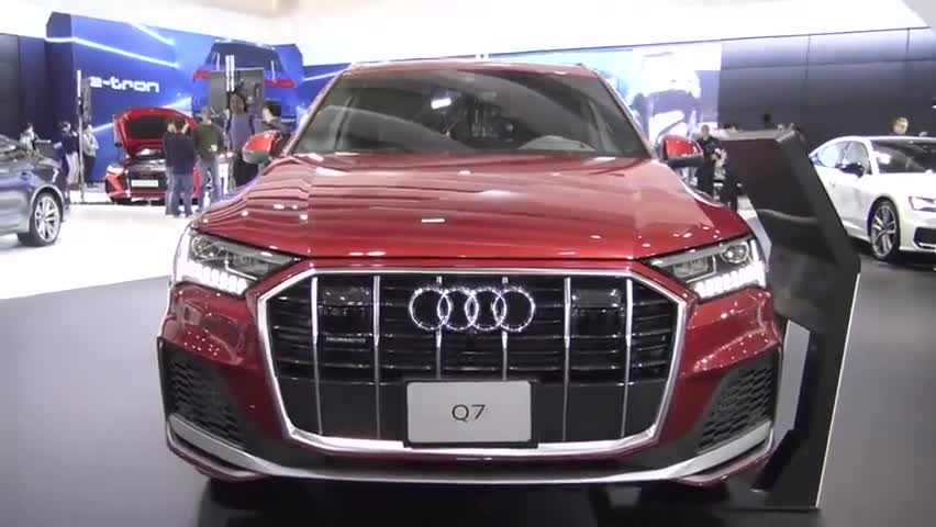 新车展示，2020款奥迪Q755TFSI，高颜值大空间，简直太帅了！